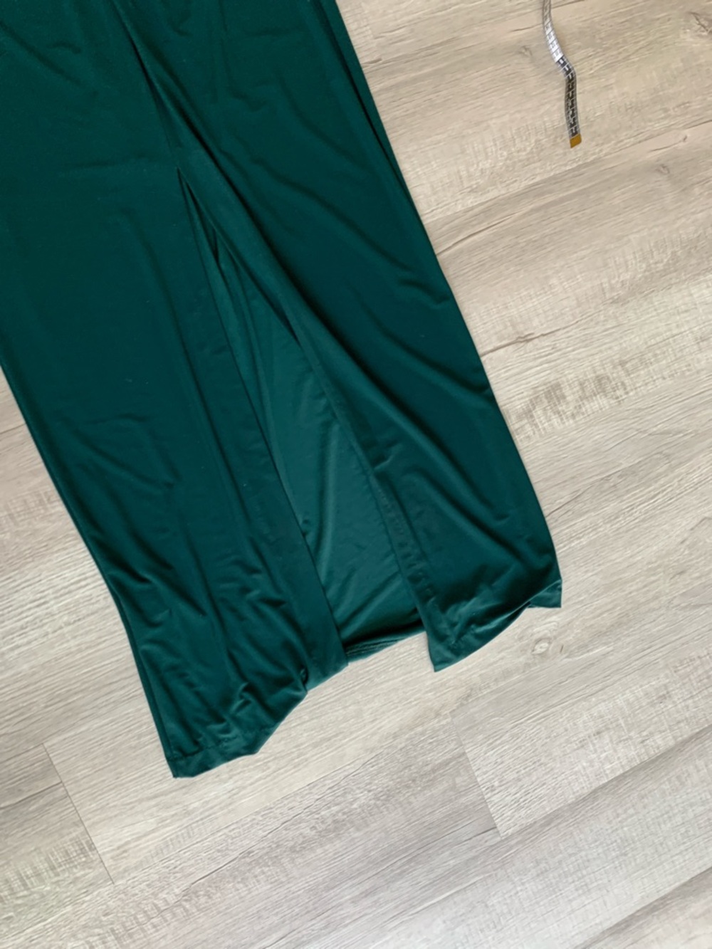 Xscape Emerald Green Ruffle Off-Shoulder Maxi Dress, size 14. - Picture 13 of 14